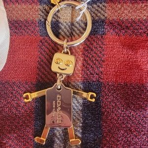 Coach "robot man" keychain/bag charm, NWT, rare & hard to find